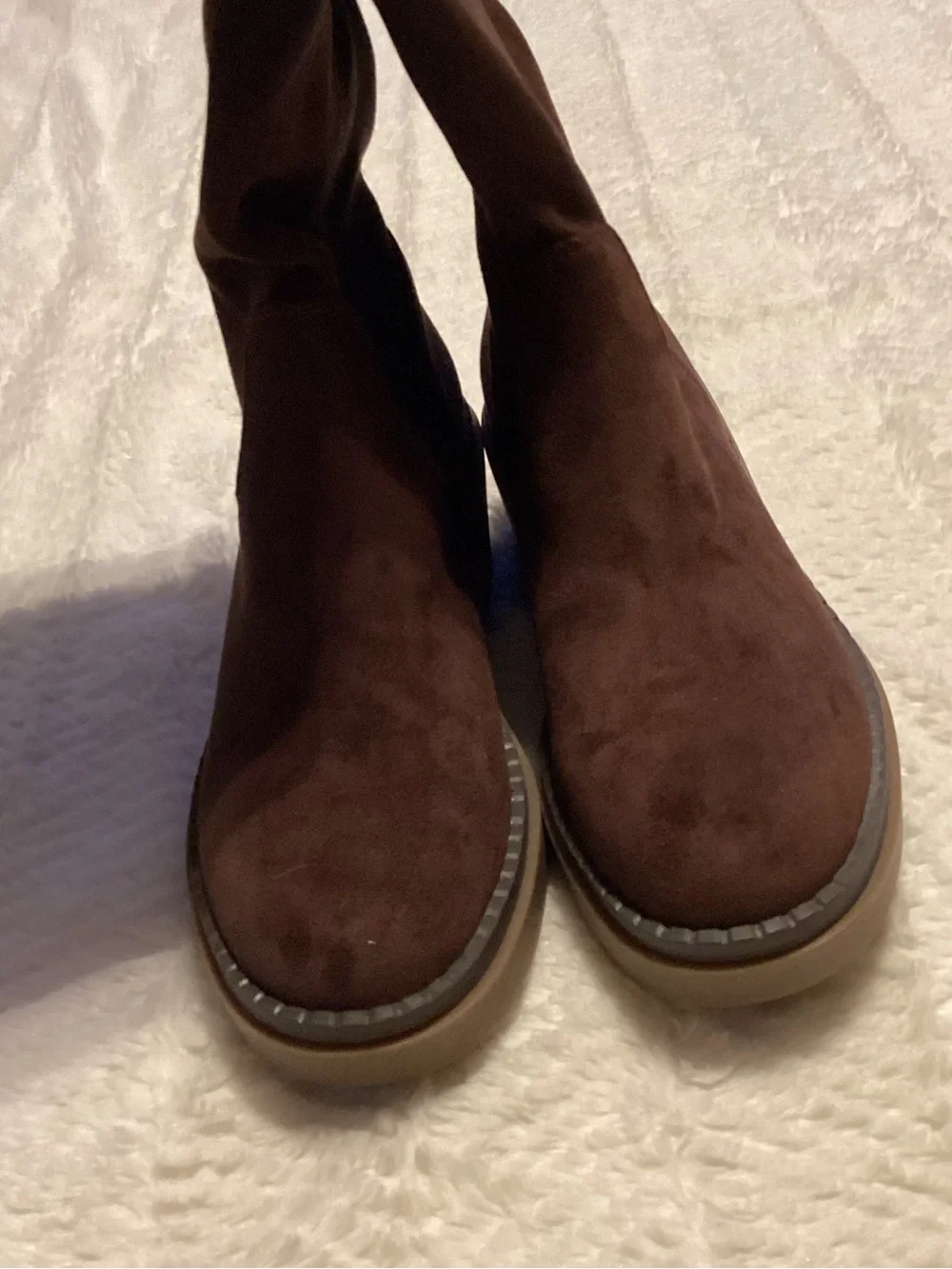 Women’s White Mountain 5.5 Brown Soft Knee High Boots NWOB
